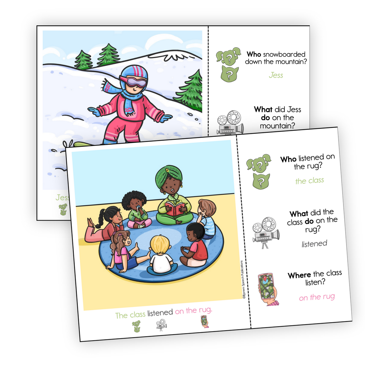 Language | Task Cards | WH Questions