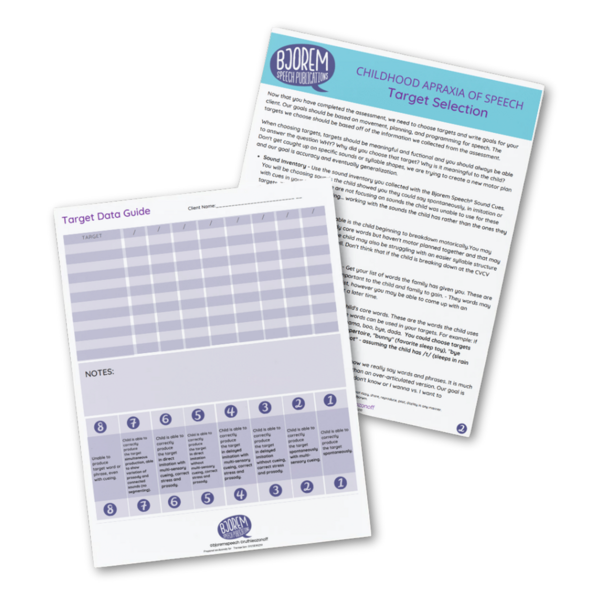 Apraxia | Target Selection & Data Guide for CAS