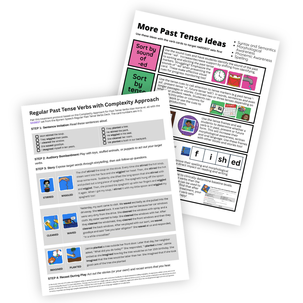 Language | Past Tense Verbs (Probes and Scaffolds)