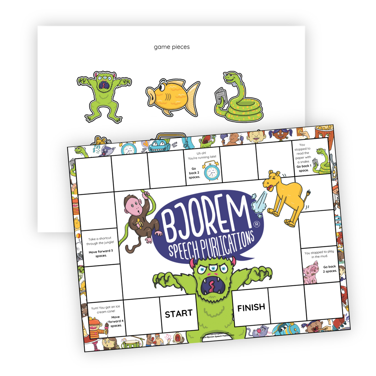 Open-Ended | Game Boards | Bjorem Speech Sound Cues