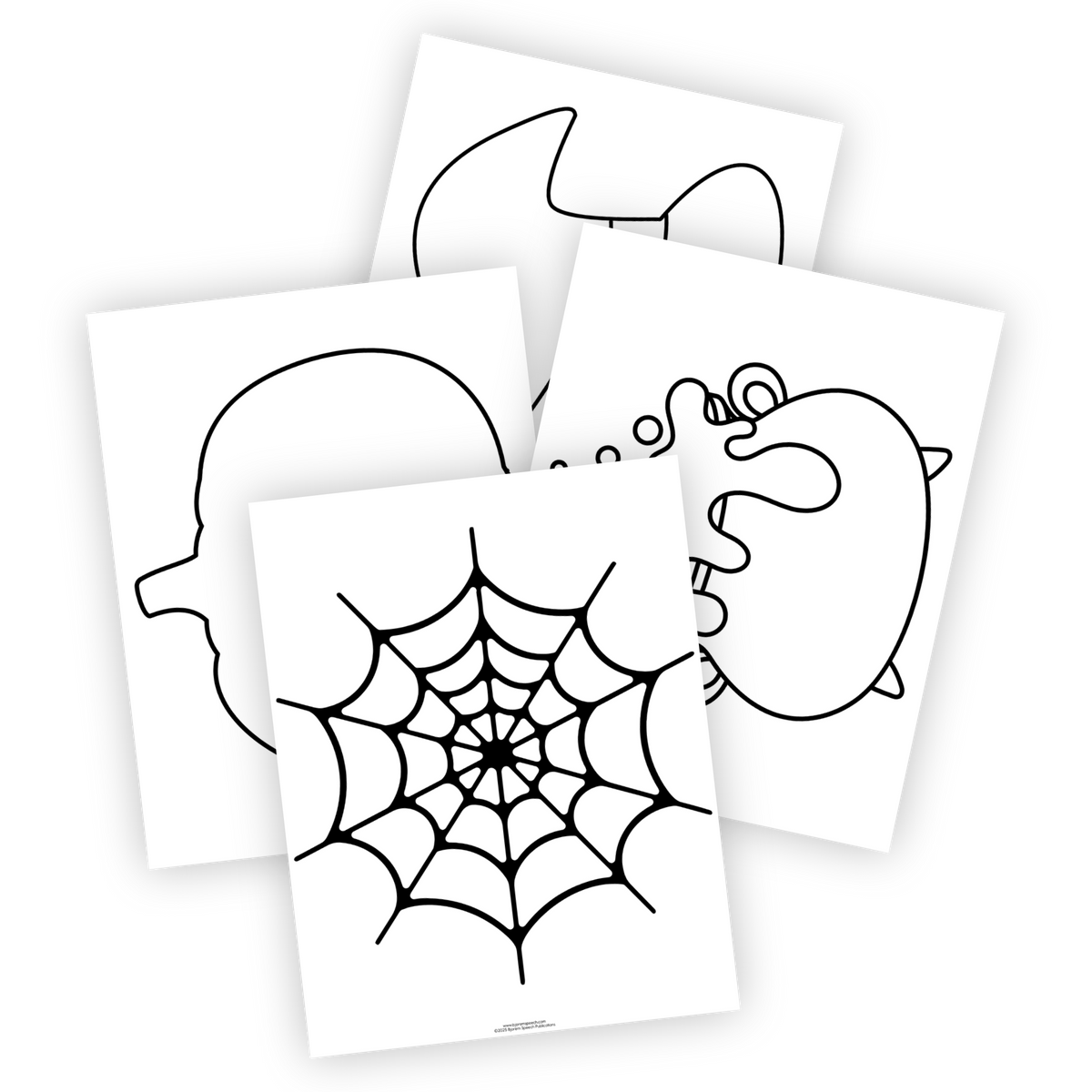 Open-Ended | Practice & Fill Outlines | Halloween