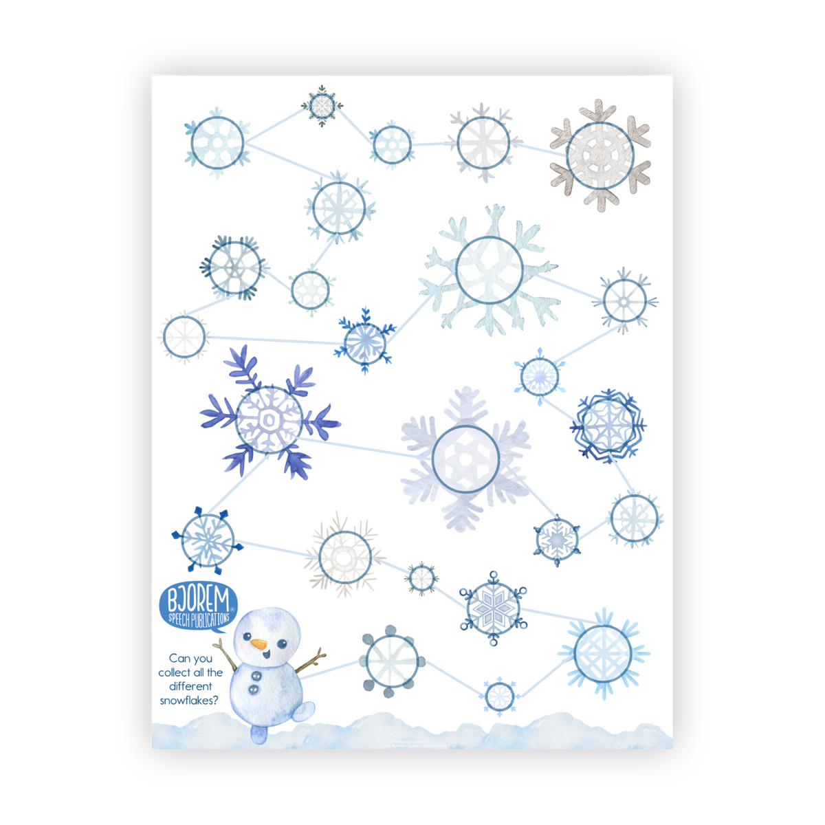 Open-Ended | Trial Sheets | Snowflakes