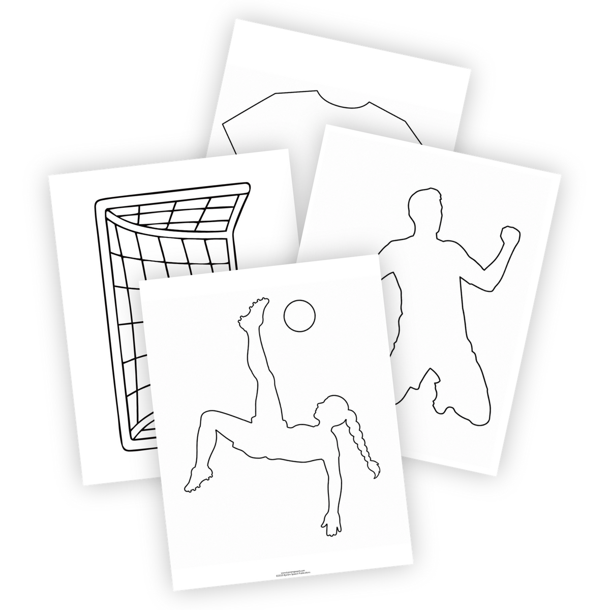 Open-Ended | Practice & Fill Outlines | Soccer