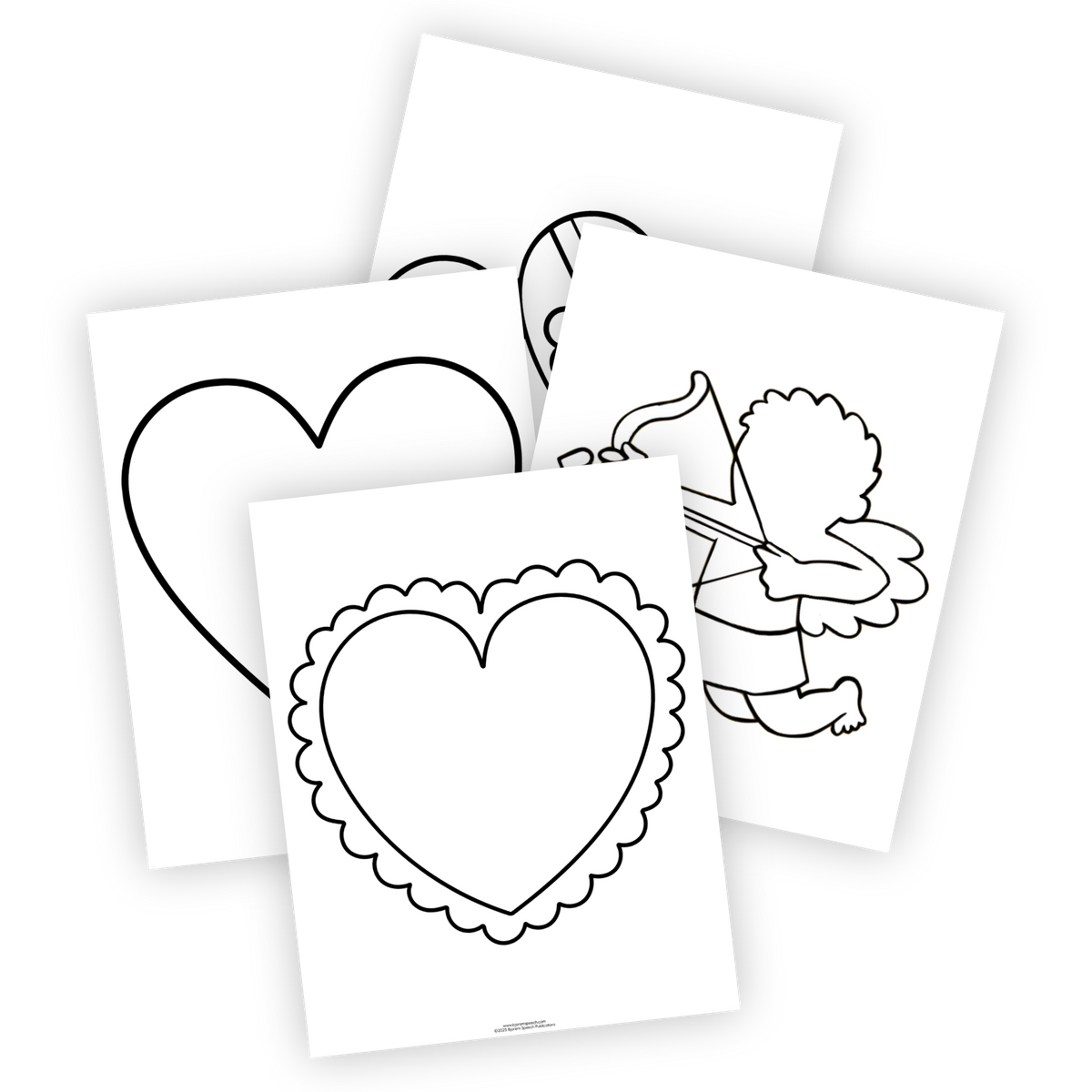 Open-Ended | Practice & Fill Outlines | Valentine's
