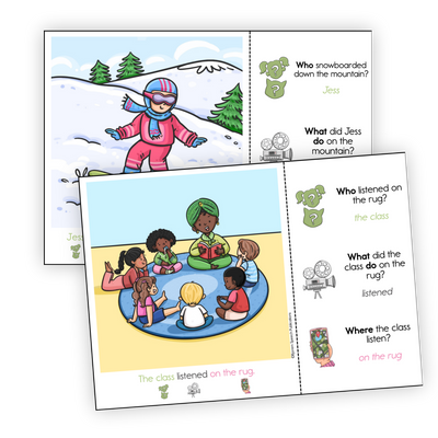Language | Task Cards | WH Questions
