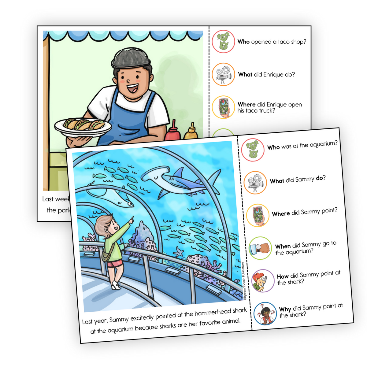 Language | Task Cards | WH Questions
