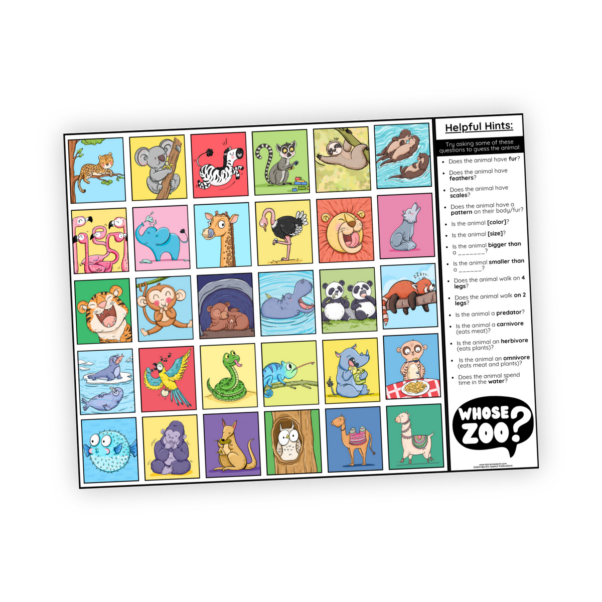 Open-Ended | Description Guessing Games | Whose Zoo?