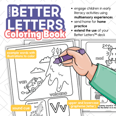 Literacy | Better Letters | Coloring Book