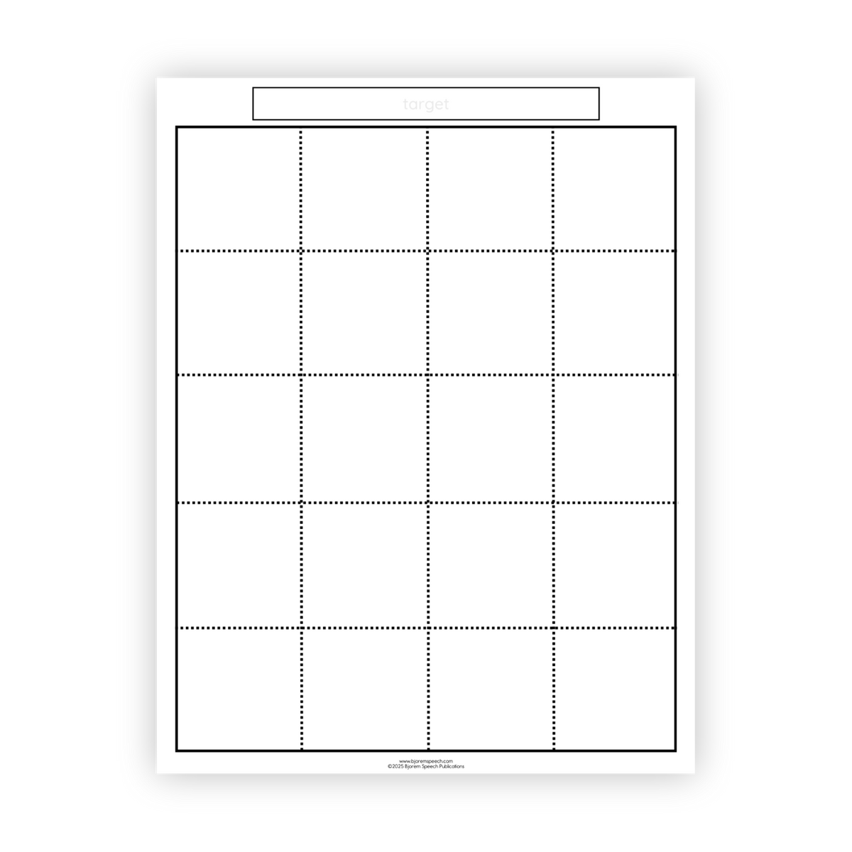 Articulation Practice Sheets | Custom Template