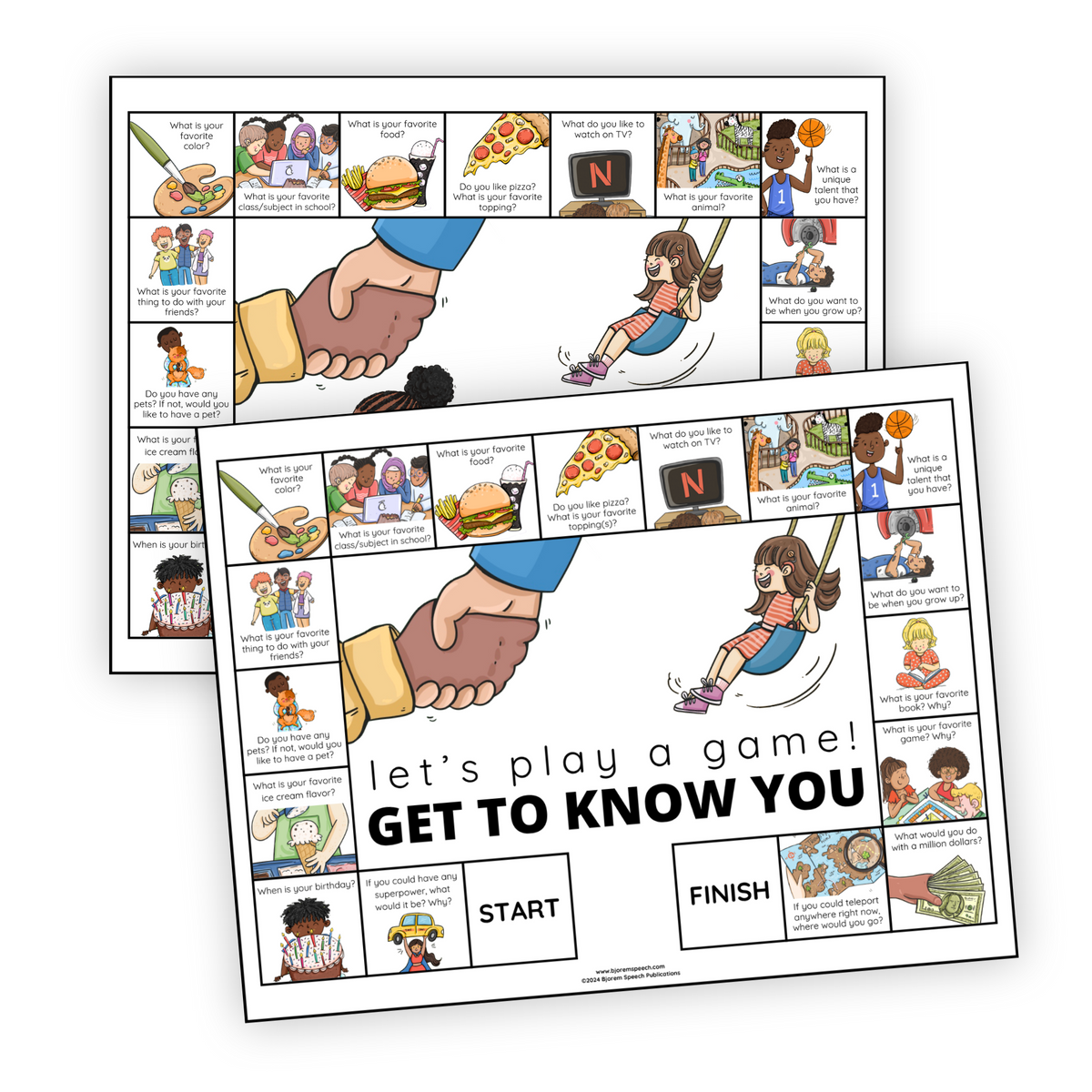 Open-Ended | Game Boards | Get to Know You