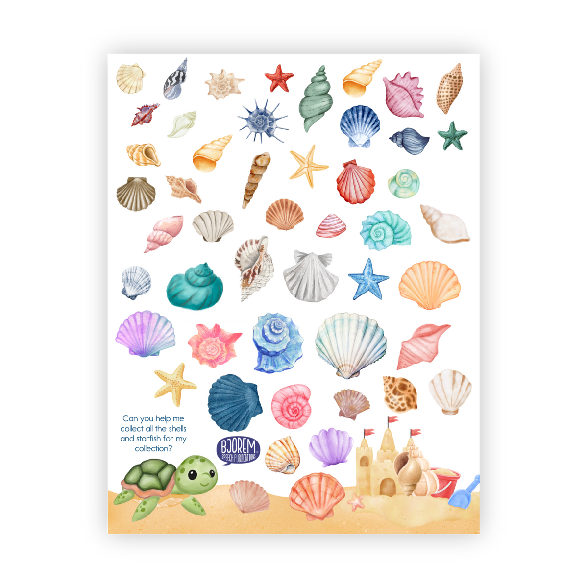 Open-Ended | Trial Sheets | Seashells