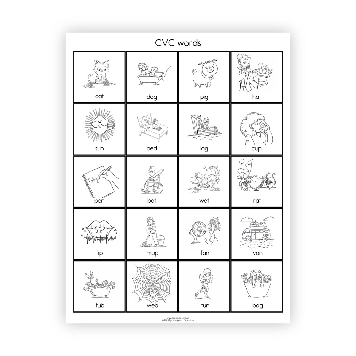 Articulation Practice Sheets | Syllable Shape