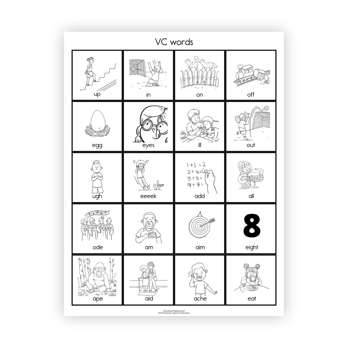 Articulation Practice Sheets | Syllable Shape
