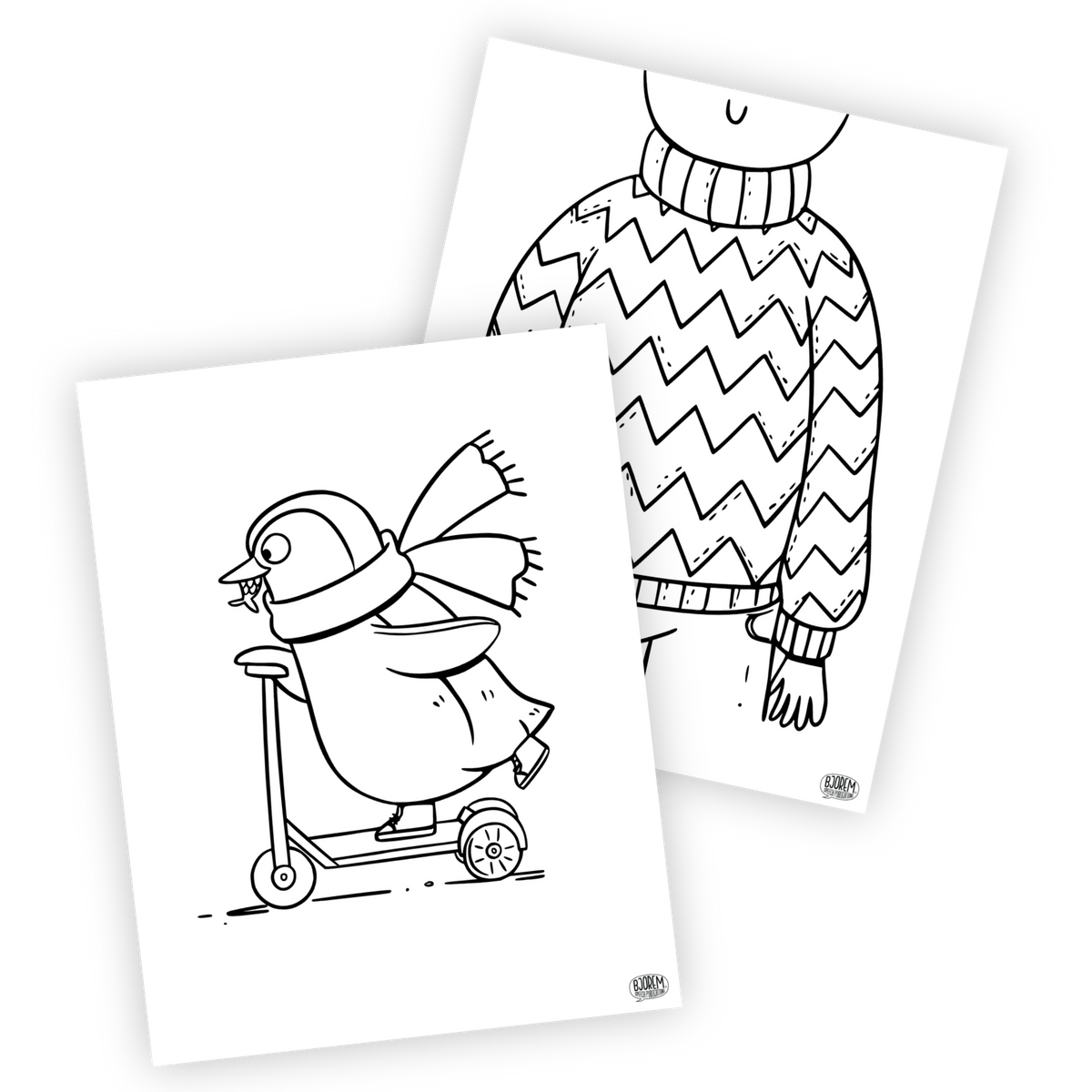 Open-Ended | Coloring Pages | Winter
